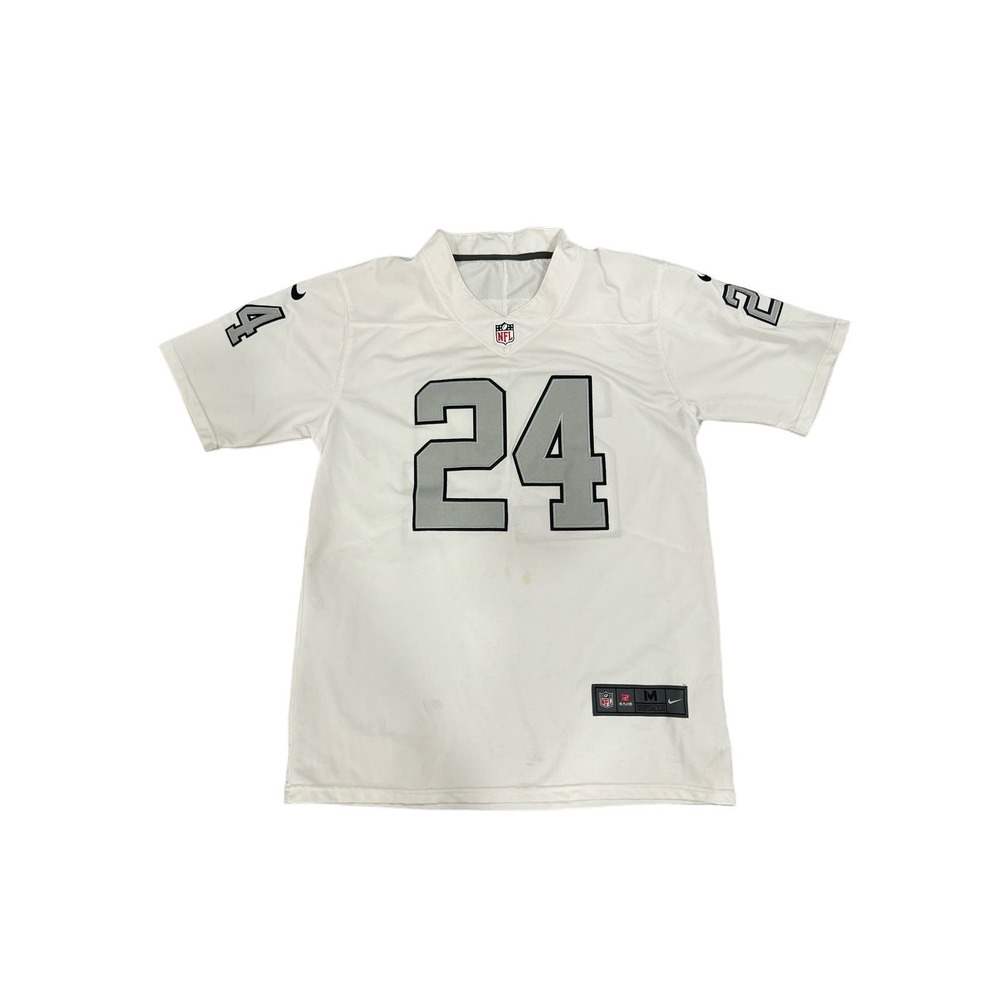 Marshawn Lynch Oakland Raiders Mens White NFL Nike Game Jersey